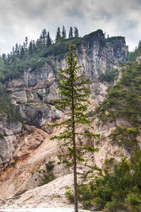 Scenic view of rocky mountains