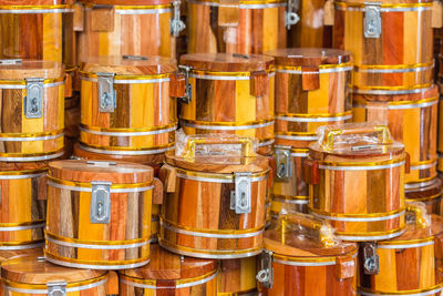 Close-up of beer in jar