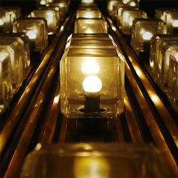 Close-up of illuminated light bulb