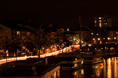 City street at night