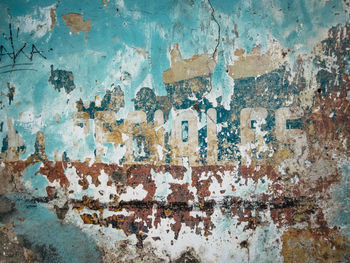 Full frame shot of weathered wall