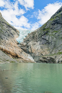 Scenic view of mountain against sky