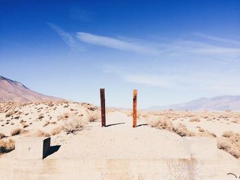 Landscape with mountain range in background