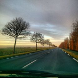 Road passing through landscape