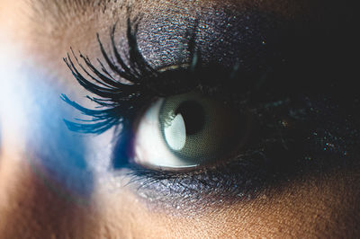 Cropped image of woman eye