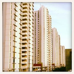 Low angle view of modern building