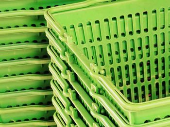 Close-up of wicker basket