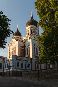 Low angle view of building against sky