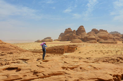 Rock formations in desert