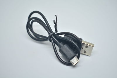 Close-up of vintage car on white background