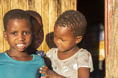 Portrait of smiling boy
