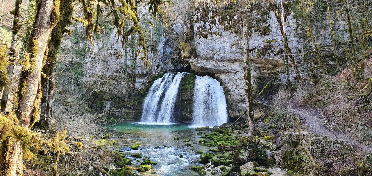 SCENIC VIEW OF WATERFALL