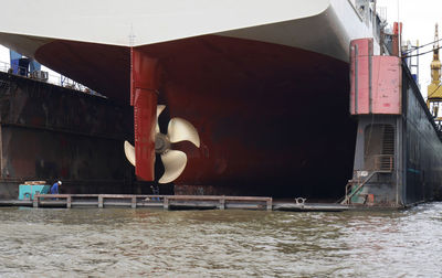 Nautical vessel in water