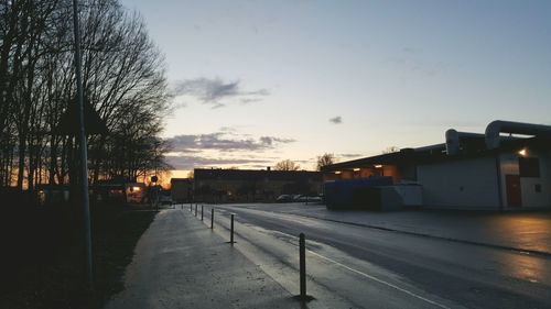 Road at sunset