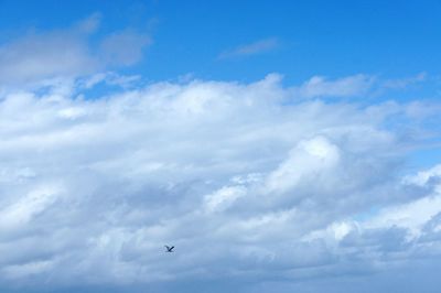 Low angle view of cloudy sky