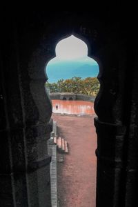 Sea seen through arch