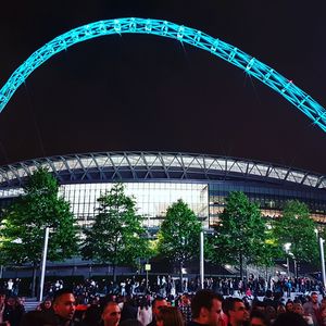 People enjoying at night