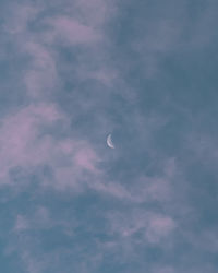 Low angle view of sky at night