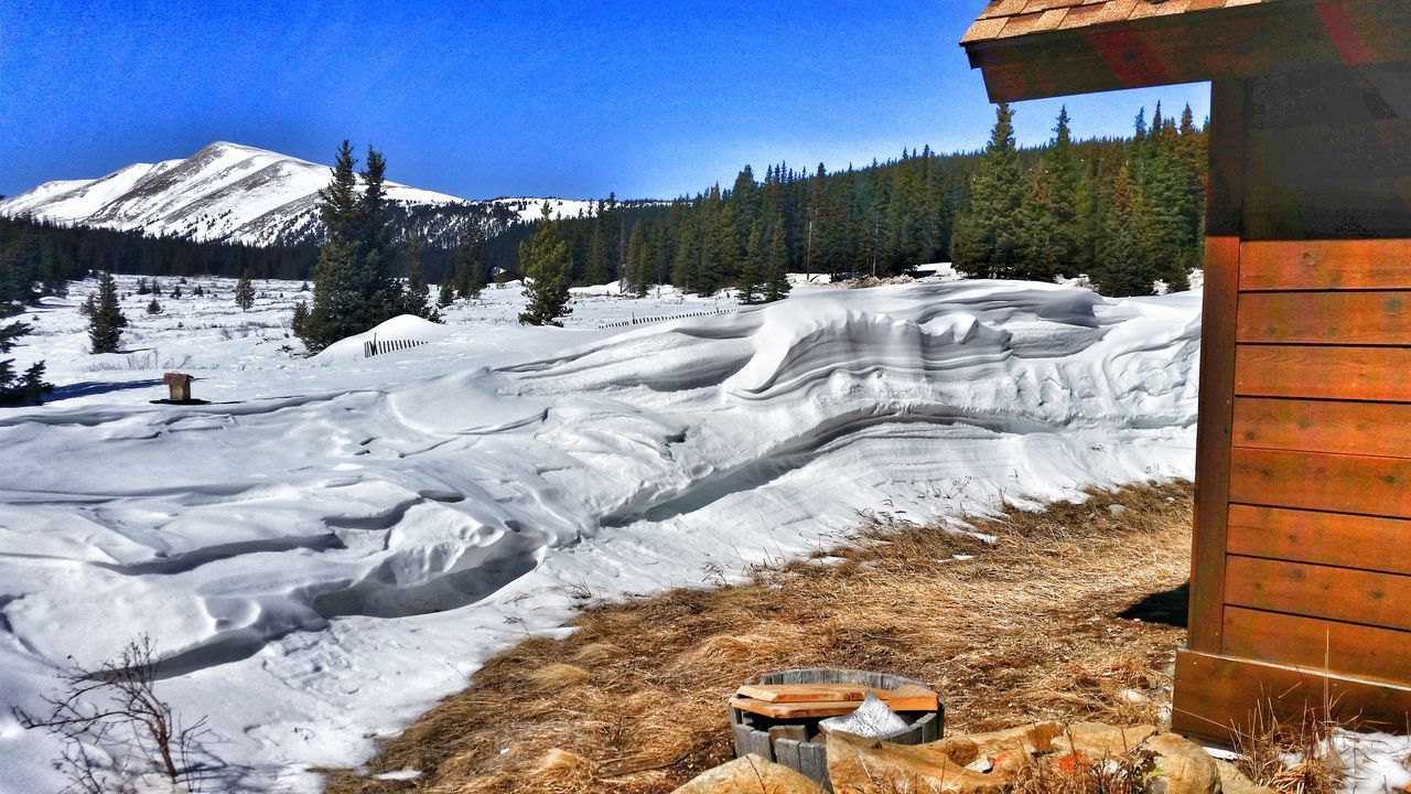 VIEW OF SNOW COVERED MOUNTAIN