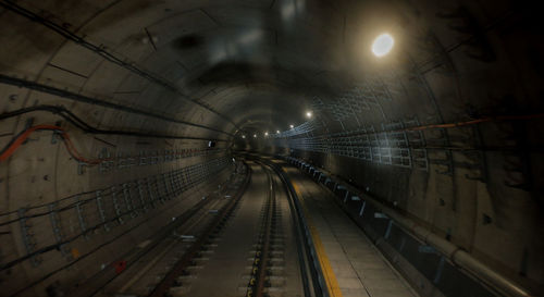 Railroad station platform