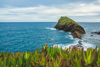 Scenic view of sea against sky