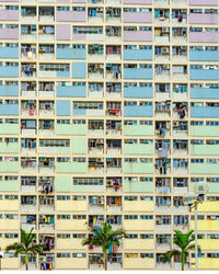 Full frame shot of apartment building