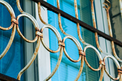 Full frame shot of metal fence