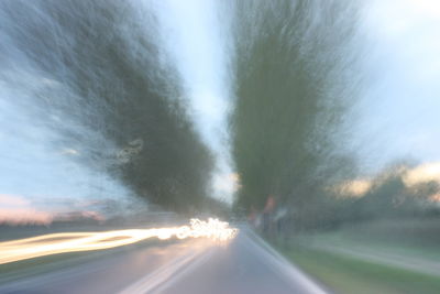 View of vehicles on road