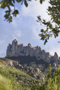 Montserrat mountain range in catalonia near barcelona