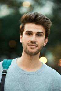 Portrait of smiling young man