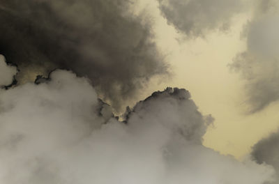 Low angle view of clouds in sky