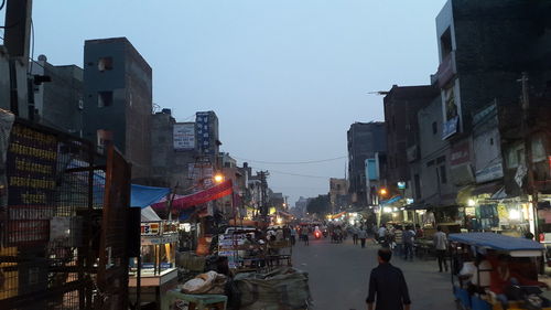 City street at night