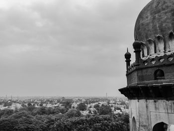 Panoramic view of old building against sky