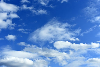 Low angle view of clouds in sky