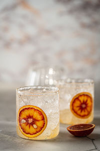 Close-up of drink on table