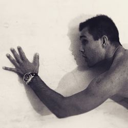 Close-up of man hand