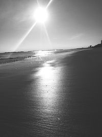 Scenic view of sea during sunset