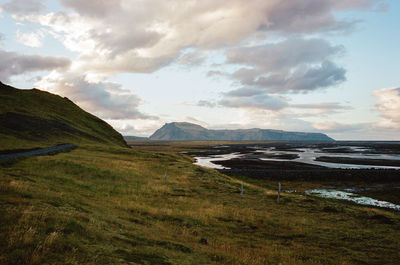 Scenic view of landscape against sky