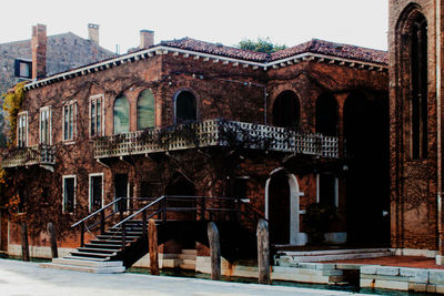 Low angle view of historical building