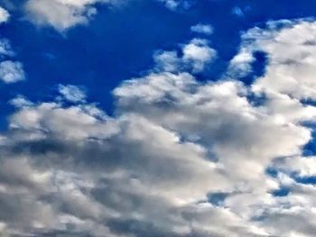 Low angle view of clouds in sky