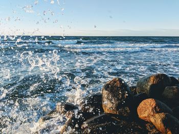 Scenic view of sea against sky