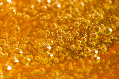 Full frame shot of wet bubbles