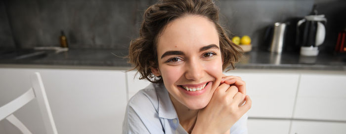 Portrait of young woman