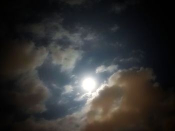 Low angle view of cloudy sky