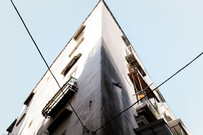 Low angle view of building against clear sky