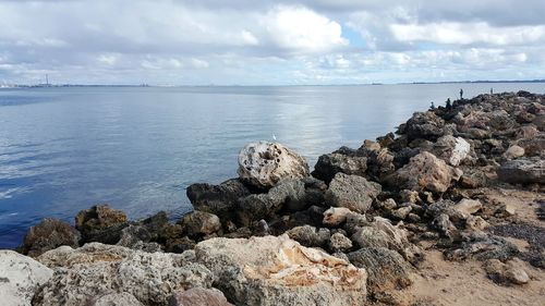 Scenic view of sea against sky