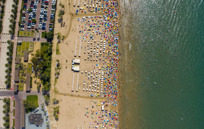 Aerial view of beach