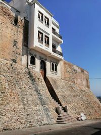 Low angle view of historical building against sky