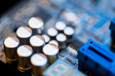 Close-up of computer chip