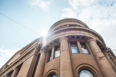 Low angle view of building against sky